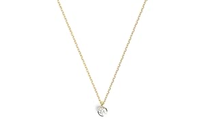 SINGULARU - Collar Single Diamond - Colgante en Plata de Ley 925 y una Circonita - Cadena de Talla Unica - Joyas para Mujer - Hecho en España- Varios Acabados