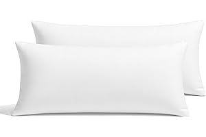 FUSIONHOME - Almohada Fibra y Viscoelástica Pack x2 70 cm - Tejido Tacto Pluma Extrasuave - Memory Foam, Termoregulable - 80% Fibra Hueca y 20% Copos 100% Viscoelásticos - Firmeza Media
