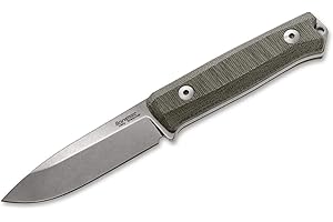 Lionsteel Unisex - Adulto B40 Canvas-Micarta Coltello da viaggio verde 22,7 cm