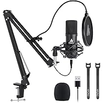Maono AU-A04 Condenser Microphone Kit (Black) : Amazon.in: Musical