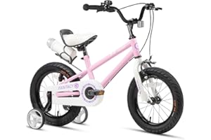 Glerc Fantacy 12 14 16 18 20 Inch Kids Bike for 2-14 Years Old Boys Girls Bicycles with Water Bottle Holder & Stabilisers & Bell, Multiple Colors
