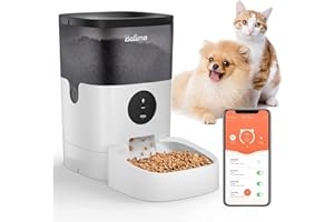 Balimo Alex 4L Comedero Automático para Perros y Gatos | 2.4G WiFi Smart Dry Food Feeder | Dispensador Comida Gatos | Función de grabación de 10s y Control App, hasta 10 Comidas al día