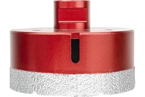 Meccion Punta per Sega a Tazza Diamantata con M14 Filetto, Punte per Trapano Diamantate per Piastrelle/Granito/Marmo/Porcellana/Vetro/Ceramica (85mm)