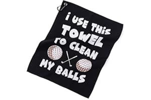 Sarini Toalla de Golf, Accesorios de Golf, Toalla de Golf Personalizada con Clip para Bolsa de Golf, Regalo de Golf único para Hombres, Esposo, Novio, Papá