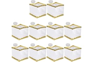 OSALADI vela flotante linterna cuadrada linternas chinas que desean bendición luz de vela de papel de río para lago o río 10 piezas