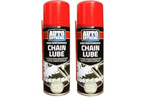 Scotvision® 2 x Motorcycle Cycle Bike Chain Lube Lubricate Oil Spray Motorbike Bicycle 200ML