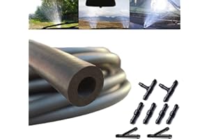 Dancepandas Kit de Tuyau Essuie Glace 4 Mètres Tuyau de Lave-glace Voitures Buse d'essuie-glace pour Pare-Brise de Voiture Robuste et Durable avec 8 Adaptateurs