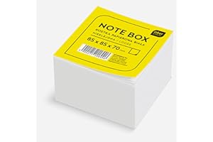 Interdruk-Bloc de Notas, Color Blanco, 85 x 85 x 70 mm (~700 Hojas) KOSPAPNK7