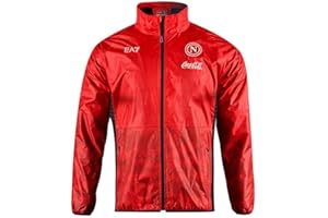 SSC NAPOLI Giacca Antivento, EA7 Prodotto Ufficiale, Softshell Calcio 2024/2025
