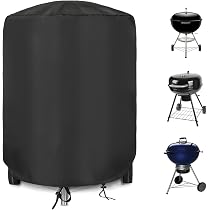 Housse De Barbecue Sphérique Weber 57 Cm - Tissu Oxford 420D Imperméable - Protection Intempéries, UV - 77x90 Cm