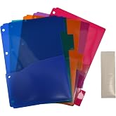 Packs of Xtra office box Dividers with Front Pocket and Indicator Labels included by office box (A5 Supra - 5 Dividers)