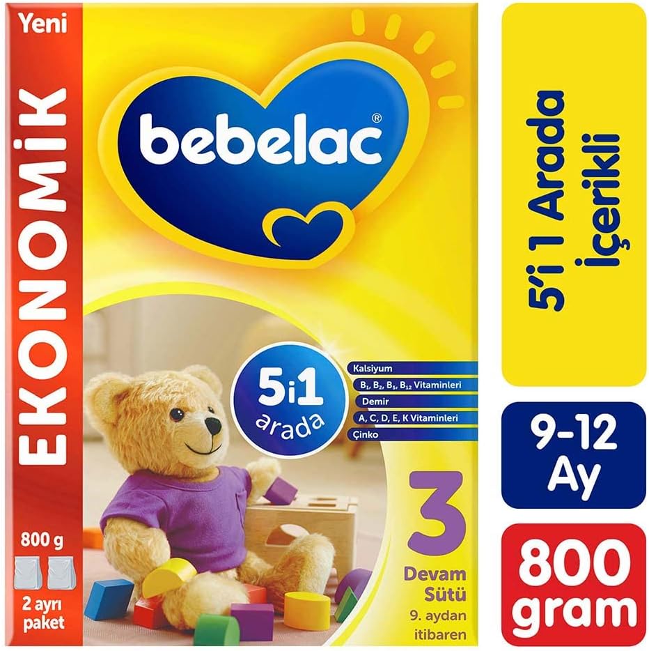 Bebelac 3 Devam Sütü 800 g 9-12 Ay