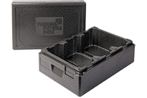 Thermo Future Box Termico, Contenitore per Gelato, EPP (Polipropilene espanso), Nero, 3 x 6 Liter