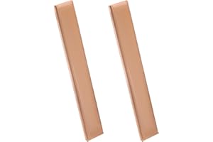 QWORK® 2 Piezas T2 Cobre Púrpura, 4 mm x 15 mm x 10 cm Placa de Cobre Puro para Industria Materiales