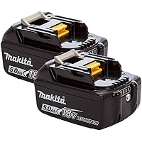 Mak BL1850 BL1850B 18V 5.0Ah Akku Doppelpack für Makita DHP481Z, 18V