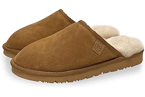 Rohn Moden Lammfell Hausschuhe Loisl für Herren, echt Schaffell Pantoffel mit EVA-Sohle in top Qualität, Schlappen in grau, braun