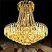 Produktbild Einfache Kristall Kronleuchter Treppen Lichter Wohnzimmer Esszimmer Gang Restaurant Großen Kronleuchter Goldenen Kronleuchter Moderne Luxus Kristall Kronleuchter (größe : 40*40*45cm)