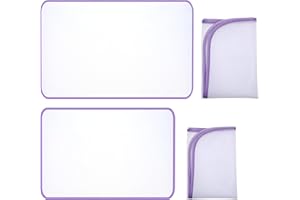 Molain 4 paños de planchado, red de protección antienfoque, 40 × 60 cm/35 x 50 cm, paño protector para planchado fácil y protección