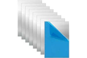 DAFENCAR 8 Pièces Plaque Aluminium 0,5mm Aluminium 30x20cm avec Film Protecteur, Plaque d'Aluminium pour Modélisme, DIY, Industrie, Thermotraitable & Rectangulaire