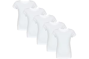 TupTam Maillot de Corps Enfant – Lot de 5 Débardeurs Garçon Manches Courtes, 100% Coton