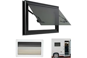 BJTDLLX Wohnmobil RV Ausstellfenster 500x300mm Wohnwagenfenster Ausstellfenster Camper, Wohnwagen Fenster inkl. Verdunklung Seitenfenster Camper, Fenster für Wohnmobile
