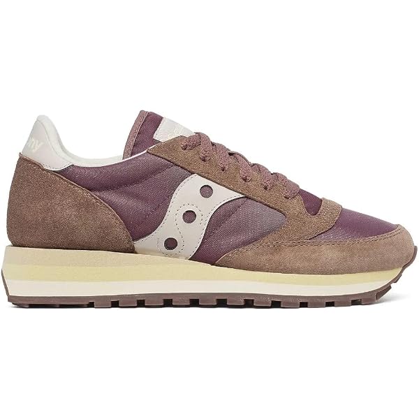 Baskets Saucony Jazz Femme - Couleur Beige Et Rose - Pointures 36 à 40 - Made In Italy
