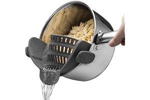 ZSMJAER Passoire de cuisine en silicone,passoire cuisine pliable,convient à toutes les casseroles et poêles,parfait pour égoutter les pâtes,les légumes et les fruits