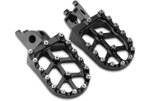 ‎WODHMIEY WODHMIEY Motorrad Fußrasten, Dirt Bike Fußrasten, CNC-Aluminiumlegierung, Anti-Rutsch, Ermüdungsfreies, Leicht zu Installieren, Montagebohrungsdurchmesser 10 mm, für CR CRF 125