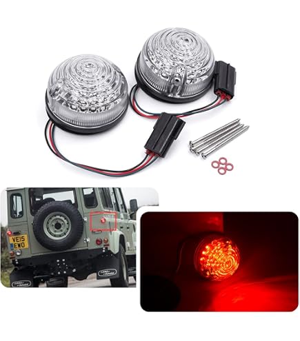 Yctze Lente indicatore luminoso, 8 pezzi Indicatore fanale posteriore laterale Kit lenti per lampada laterale Assemblaggi di ricambio adatti per