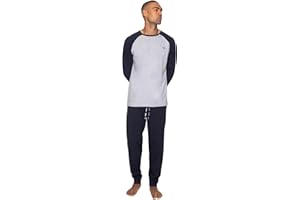 Threadbare Men Lounge Wear Sleep PJ Pyjama Sets Long or Short Sleeve T-Shirts Crew Neck or Grandad Collar