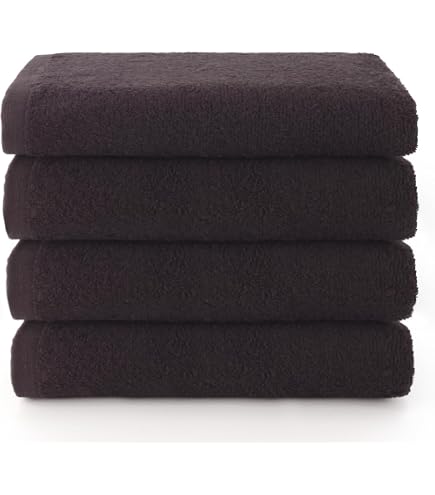 Catherine Lansfield 4 Salviette Viso In Cotone 400g/m² - Asciugatura Rapida E Morbida, Colore Naturale