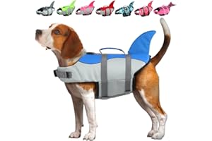 EMUST Giubbotto Salvagente Cane, Ristop Salvagente per Cani, Leggero Giubbotto Salvagente per Cani, Blu XL