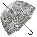 Produktbild Jean Paul Gaultier Luxus Designer Damen Regenschirm Transparent Look mit Kunst Druck