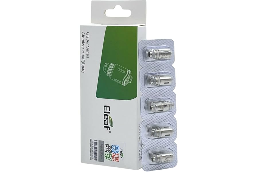Eleaf GS Air Coils 1.5 Ohm [Pack of 5] - MTL Vaping, Smooth Draw and Consistent Flavour, Replacement Coil for iStick Basic/iJustStart/Basal/GSAir2/GSAir3 Kit, No Nicotine