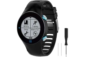 Waekethy Bracelets pour Garmin Forerunner 610, Douceur Silicone Sport Remplacement Bracelet de montres Compatible avec Garmin 610