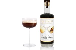 Tom Savano Artisan Cocktails, Sydney Twilight Espresso Martini, Coffee Liqueur, Vanilla, Dark Chocolate, & Icelandic Vodka, Premium Handcrafted Cocktail, 15% ABV, 7 Servings, 700ml Bottle