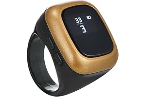 Intelligent ringräknare, smart ringsignalräknare, liten bänkskiva ring för bön - digitalt finger, bönräknare, väckarklocka, D-ring