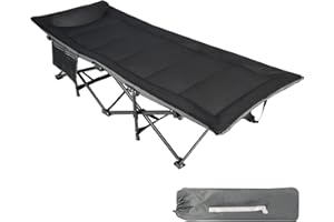 REDCAMP XL Feldbett mit Matratze für Erwachsene 226 kg, Extra Breite Robust klappbett Campingbett Gästebett klappbar, Betten für Outdoor Camping Reisen Büro Indoor