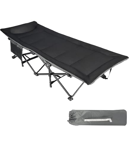 REDCAMP Lettino Da Campeggio XXL Extrawide: Portata 500lbs, Cot Pieghevole Resistente Per Adulti, Ideale Per Ufficio O Spiaggia