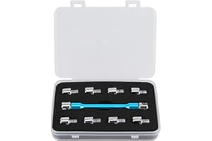 QIILU Klucz do szprych motocyklowych, klucz do szprych motocyklowych Zestaw kluczy CNC 5,0-6,8 Długość 93 mm / 3,7 cala do większości motocykli (niebieski)