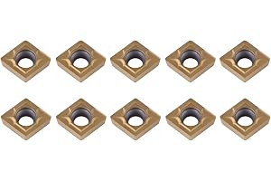 Wakects 10 x löstagbara insatser, CNC-hårdmetallskärare, indexerbara för svarvverktyg, för svarvverktyg, åtkomst