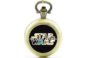 Cymru Apparel Gift Boxed Jedi Darth Vader Logo Quartz Pocket/Necklace Watch