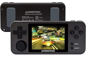 Anbernic RG280M Retro Game Console OpenDingux Tony System, gratis con tarjeta 32G TF incorporada 2500 Classic Game Console Pantalla IPS de 2.8 pulgadas (negro)