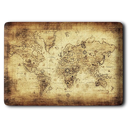 Case MacBook Pro 13 Hülle , Haocoo Vintage Map Design Ultra Slim Dünn Kratzfeste matt rutschfest Hartschale Kunststoff Schutzhülle Snap case für Apple MacBook Pro 13″ Zoll (Modell: A1278) - 4