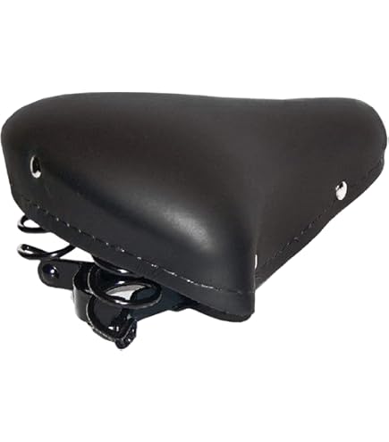 Kit Sella Montegrappa Con Molle + Pedali + Manopole Per Bici Graziella E Vintage - Nero