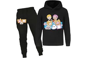 MINHUAHA Foxy and Boxy Merch Kids Cotton Hoodie Boys Girls Tops Jumper Hoody+Trousers 2pcs Tracksuit