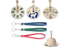 RHHGHY 3 PCS Yarn Holder for Crochet, Wrist Yarn Holderwith Leather Wristband, Wool Holders When Crocheting, Yarn Ball Minder, for Knitting and Crochet Enthusiast Knitting Supplies