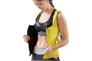 PICK2DROP YOU PICK WE DELIVER Waist Trainer Gym Tank Top Ladies Sport Underbust Sauna Shirt Top Vest for Weight Loss Body Shaper Slimming Vest Hot Sweat Tank Top with zipper