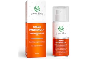 ‎GREEN IDEA green idea PANTHENOL + 11% | hoher Gehalt an Dexpanthenol und anderen Wirkstoffen | Aloe Vera, Calendula und Avocadoöl| After-Sun-Pflege | Ekzemapflege 50 ml (1)