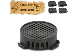 EVAYP 4x Aktivkohlefilter Kompatibel mit 9096342 909634200 988111600 Passend für Liebherr - Miele Kühlschrank, Weinkühler, Gefrierschrank